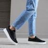 Knack Sneakers Ayakkabı 010 Siyah Süet (Beyaz Taban)