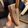 Knack Bağcıksız Mevsimlik Süet Ayakkabı 019 Camel (Süet)
