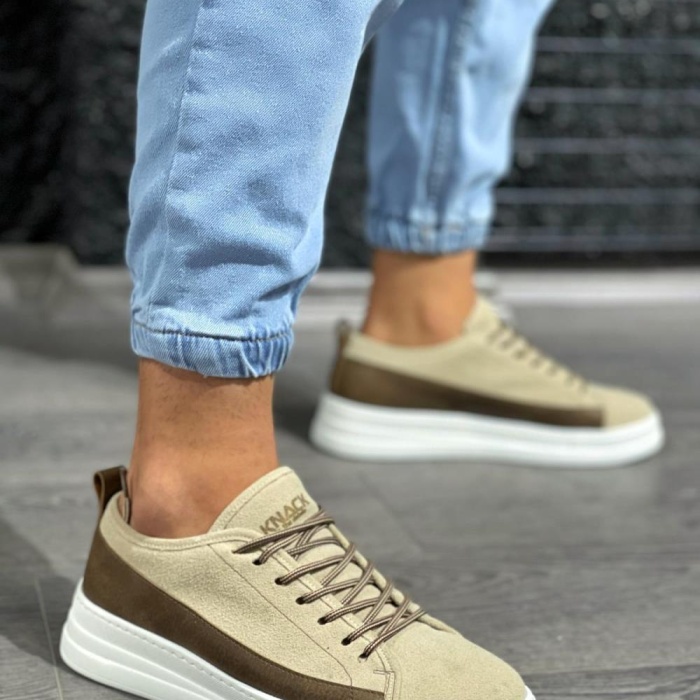 Knack Sneakers Ayakkabı 010 Vizon Süet