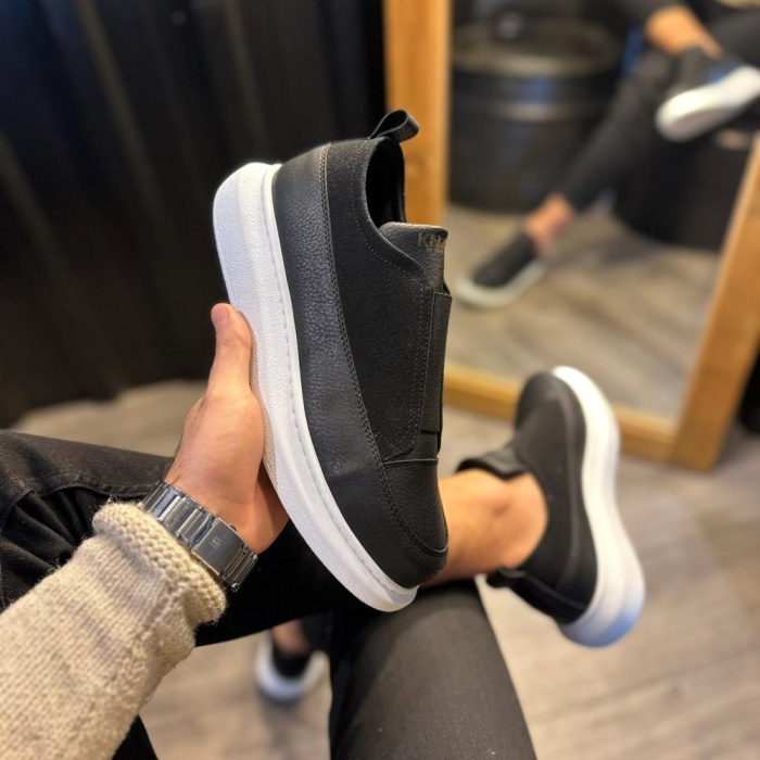 Knack Sneakers Ayakkabı 911 Siyah (Beyaz Taban)