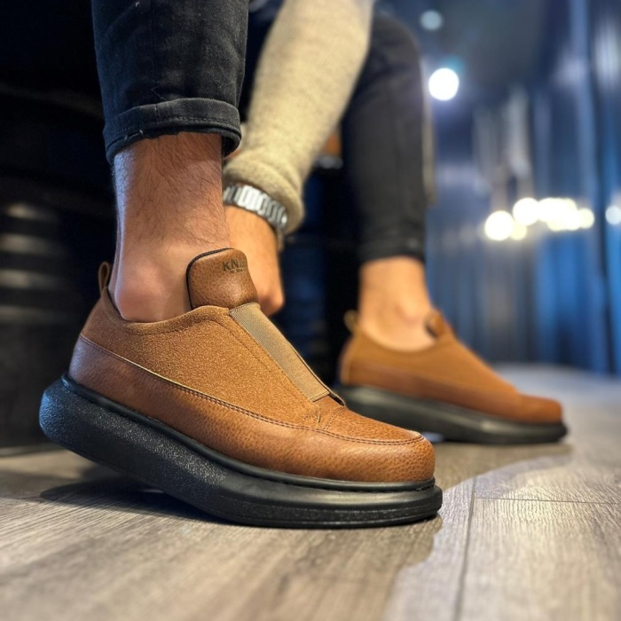 Knack Sneakers Ayakkabı 911 Taba (Siyah Taban)