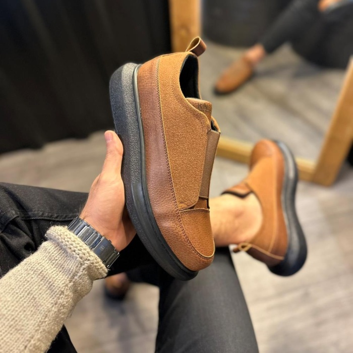 Knack Sneakers Ayakkabı 911 Taba (Siyah Taban)