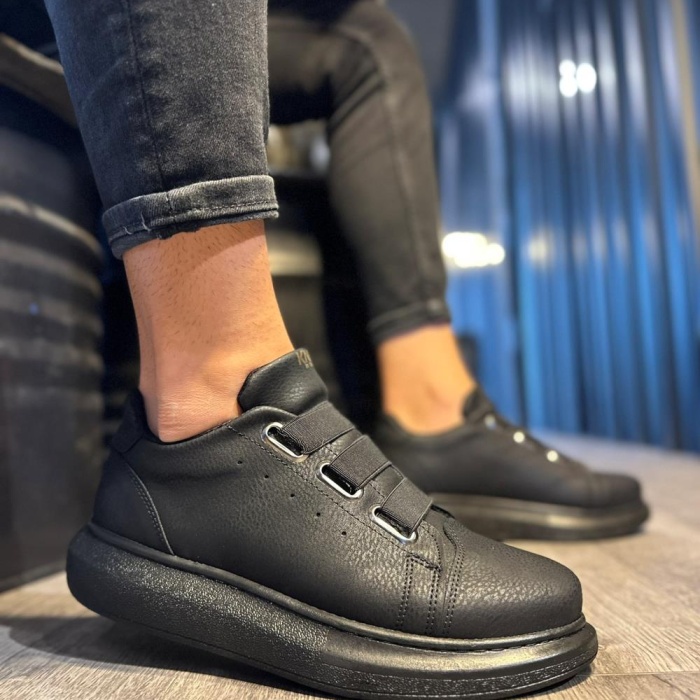 Knack Sneakers Ayakkabı 889 Siyah (Siyah Taban)