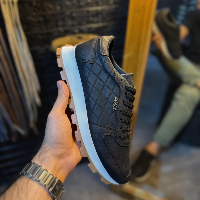 Knack Günlük Ayakkabı 002 Kapitone Siyah