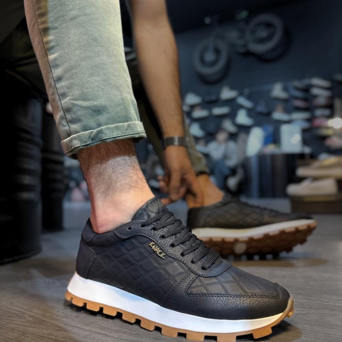 Knack Günlük Ayakkabı 002 Kapitone Siyah