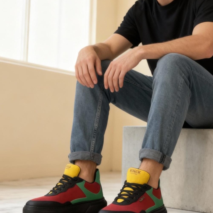 Knack Günlük Ayakkabı R10 Kırmızı Yeşil Sarı