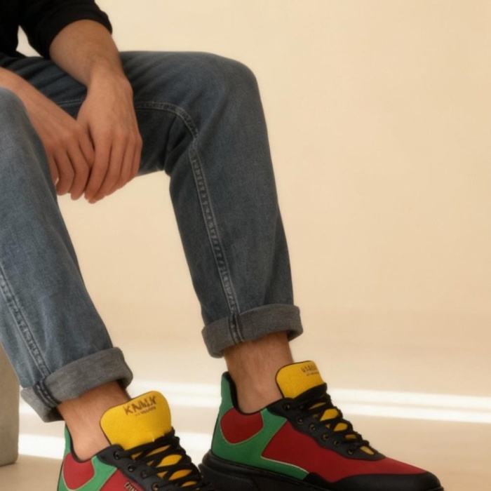 Knack Günlük Ayakkabı R10 Kırmızı Yeşil Sarı