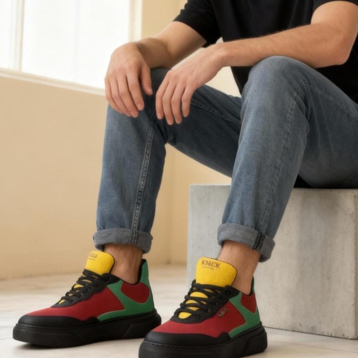 Knack Günlük Ayakkabı R10 Kırmızı Yeşil Sarı