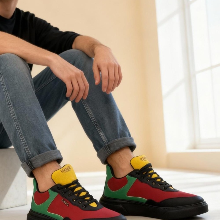 Knack Günlük Ayakkabı R10 Kırmızı Yeşil Sarı