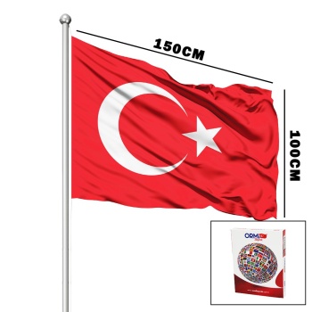 TÜRK BAYRAĞI ALPAKA KUMAŞ 100X150CM (5381)