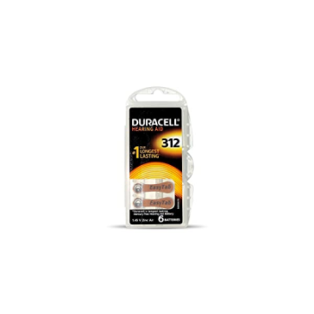 DURACELL 312 İŞİTME CİHAZ KULAK PİLİ 6 PARÇA  KUTU (5381)