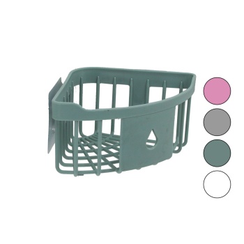 ÜÇGEN KÖŞELİK  BANYO - MUTFAK ORGANİZERİ  RENKLİ PLASTİK   YAPIŞKANLI MONTAJ (5381)