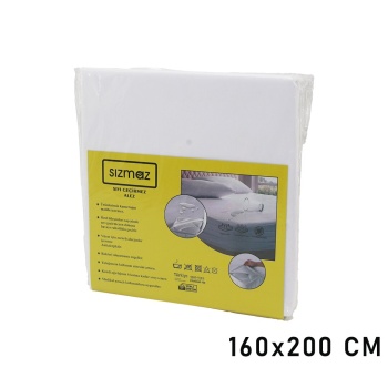ÇİFT KİŞİLİK  YATAK KORUYUCU  SIVI GEÇİRMEZ  ALEZ  160X200CM   HAVA ALIR   ANTİBAKTERİYEL   ANTİALERJİK (5381)