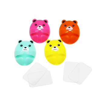 4 PARÇA  RENKLİ BÜYÜK AYICIK KABLO TUTACAK (5381)