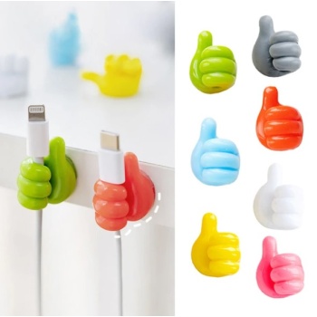 El Şeklinde Kauçuk Çok Amaçlı Kablo Tutacak 10 Adet (5381)