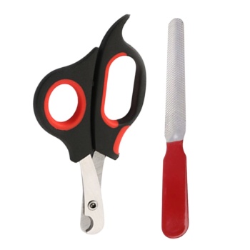 Evcil Hayvan Tırnak Makası Ve Törpü Seti Manikür Pedikür Pati Bakım Aleti Kaymaz Sap (5381)