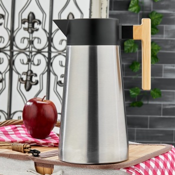 2LT BAMBU SAP ÇELİK TERMOS INOX SERİSİ 12 SAAT SICAK - 24 SAAT SOĞUK ÇİFT CONTALI KAPAK (5381)