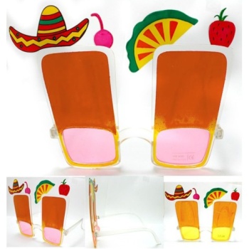 Sombrero Hawaii Fiesta Meyve Figürlü Yaza Merhaba Gözlük