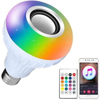 Bluetooth Hoparlör Akıllı Led Ampul Lamba (5381)