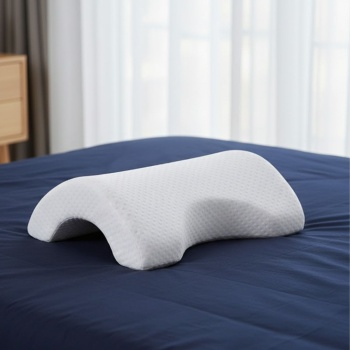 % 100 Visco Kavisli Ortopedik Yıkanabilir Kumaş Kılıflı Bel Boyun Bacak Ağrıları İçin Yastık (5381)