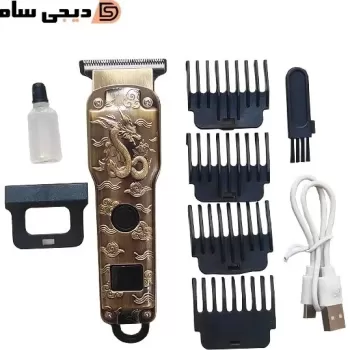 Profesyonel Dijital Saç Sakal Kesim Tıraş Makinesi Kuaförlerin Tercihi (5381)
