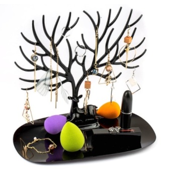 Siyah Geyik Tasarımlı Takı Mücevher Standı (5381)