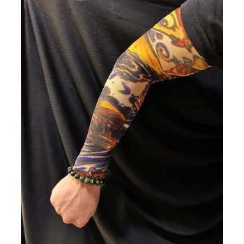 Çorap Dövme Giyilebilir Kol Bacak Dövmesi Likralı 2 Adet Model 27 (5381)