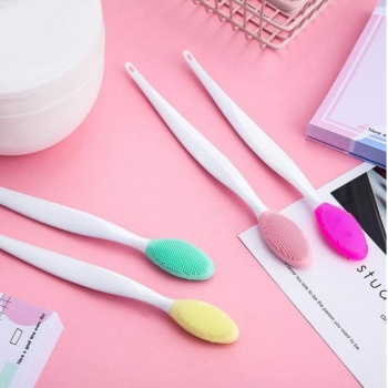 2 Adet Dudak Fırçası Peeling Etkili Gözenek Siyah Nokta Temizleyici Akne Giderici Çift Yönlü Fırça (5381)