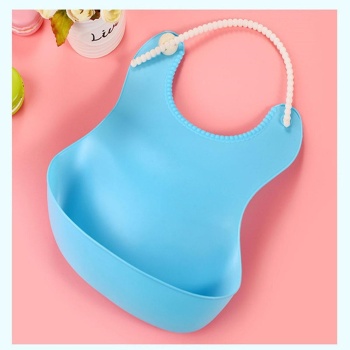 Çocuk Bebek Mama Önlüğü Dökülme Engelleyici Bükülebilir Mavi (5381)