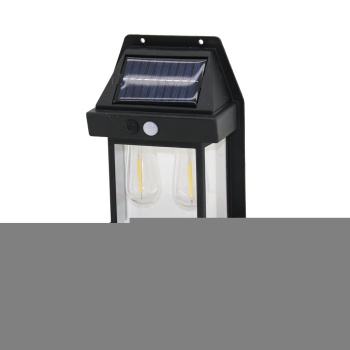 2 LAMBA SOLAR - SENSÖRLÜ APLİK DUVAR LAMBASI DIŞ MEKAN 5.5V - 1W - 1800mAh (5381)