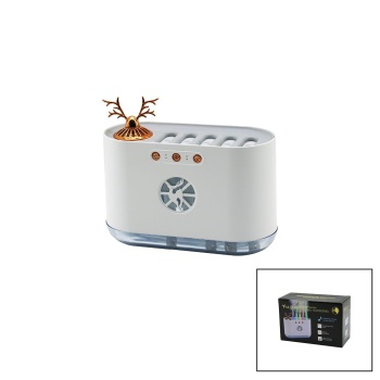 GEYİK FİGÜRLÜ 700ML SESE DUYARLI USB ŞARJLI - RENKLİ LEDLİ IŞIK HAVA NEMLENDİRİCİ BUHAR MAKİNE - KOKU GİDERİCİ 4.5W (5381)