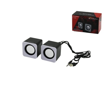 BEYAZ USB MULTİMEDYA 1+1 HOPARLÖR SPEAKER SET 6W PL-4085 (5381)