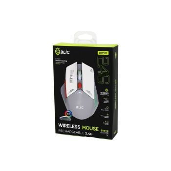 BEYAZ KABLOSUZ MOUSE 2.4G 10M DİSTANCE WİRELESS - KABLOSUZ 1600DPI OYUN FARE BWM-1 (5381)