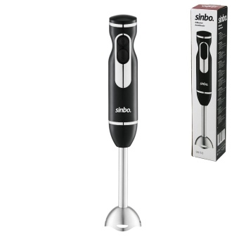 SİYAH - GÜMÜŞ ÇUBUK EL BLENDER ÇELİK UÇLU DC MOTOR - 400W SHB-7513 (5381)