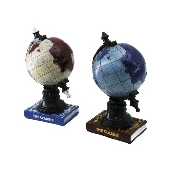 DÜNYA VİNTAGE DEKORATİF BİBLO - KUMBARA RENKLİ 22CM REÇİNE (5381)