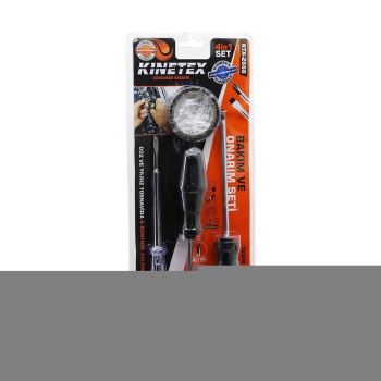 4PCS TORNAVİDA - ÇOK AMAÇLI SET DÜZ-YILDIZ TORNAVİDA - KONTROL KALEM - ELEKTRİK BANT (5381)