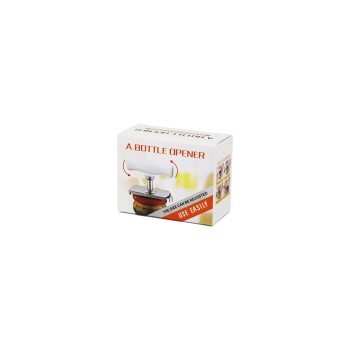 A BOTTLE OPENER ÇEVİR--SIKIŞTIR--AÇ=KOLLU METAL KAVANOZ AÇACAK PLASTİK KOL (5381)