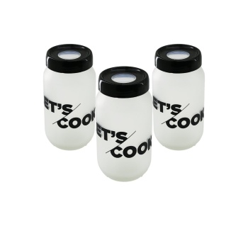 3PCS 100CC FLU SAKLAMA KABI - CAM KAVANOZ SET (5381)