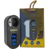 Gobax Termal Akım Korumalı Akıllı Priz 3xusb Li, Çocuk Korumalı, Led Işıklı, Yüksek Isıya Dayanıklı (5381)