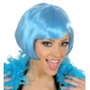 Turkuaz Renk Parti Peruğu Küt Saç (5381)