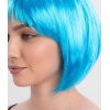 Turkuaz Renk Parti Peruğu Küt Saç (5381)