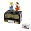 MÜZİKLİ  DEKORATİF  NOSTALJİK RADYO - DANS EDEN ÇOCUKLAR - TAKI KUTUSU (5381)