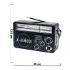 Nostaljik Radyo WAXIBA Nostaljik Radyo Bluetooth Fm Usb XB-2301RT (5381)