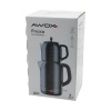 AWOX FRESCO SİYAH ELEKTRİKLİ ÇAY MAKİNESİ ÇAYCI SET 1.7LT SU ISITICI + 1.2LT DEMLİK PASLANMAZ ÇELİK GÖVDE 2200W (5381)