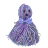 Ahtapot Şekilli Zilli Ve İpli Rengarenk Püsküllü Sevimli Kedi Oyuncağı (5381)