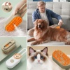 Saplı Su Püskürtmeli Kedi Köpek Fırçası Masaj Etkili Tüy Toplama Tarağı (5381)
