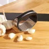 Paslanmaz Çelik Ergonomik Sarımsak Ezici Pres ve Doğrayıcı