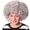 Gri Renk Kabarık Bonus Peruk Afro Takma Saç