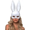 Beyaz Renk Ekstra Lüks Uzun Kulaklı Tavşan Maskesi 35x16 cm (5381)