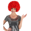 Kırmızı Renk Kıvırcık Afro Bonus Peruk (5381)